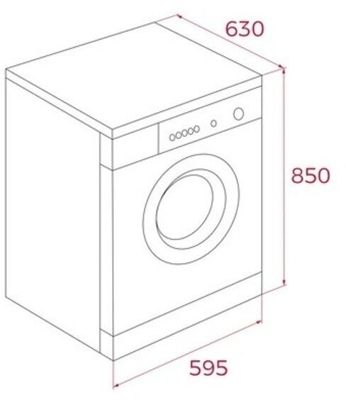 Стирально-сушильная машина Teka WDK 81050 WH, 10 + 7 кг, 1500об/мин